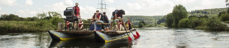 Partyfloß Ruhr Motiv